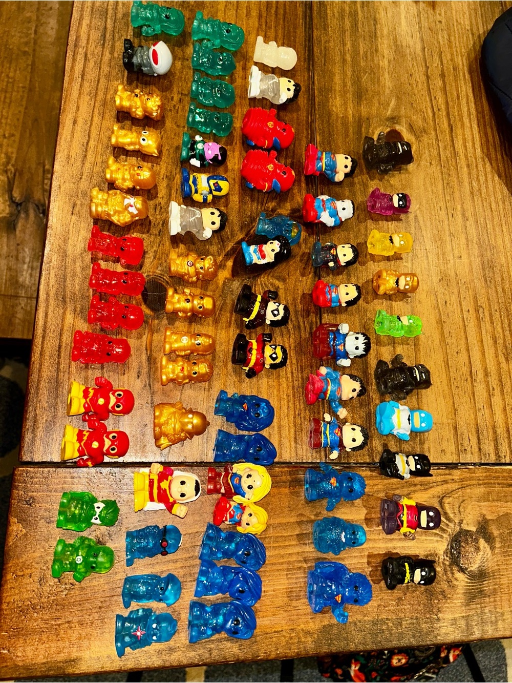 65 Ooshies DC Marvel Lot Batman Superman Variants Rare Gold Translucent Figures